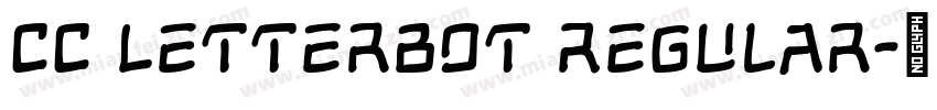 CC Letterbot Regular字体转换